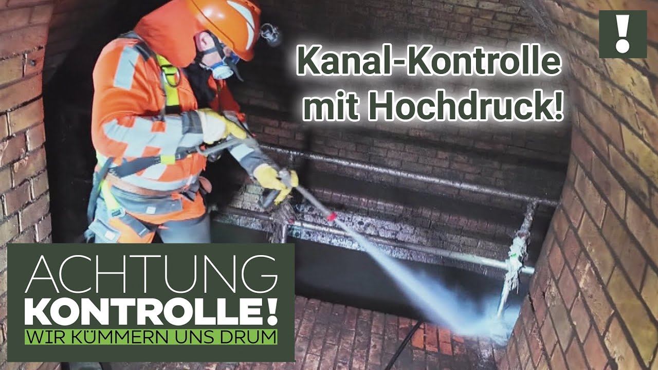 Mit HOCHDRUCK gegen die FEUCHTTUCH-Plage! Kanal frei in Frankfurt! | Achtung Kontrolle