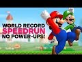 New Super Mario Bros. 'No Power-Ups' World Record Speedrun