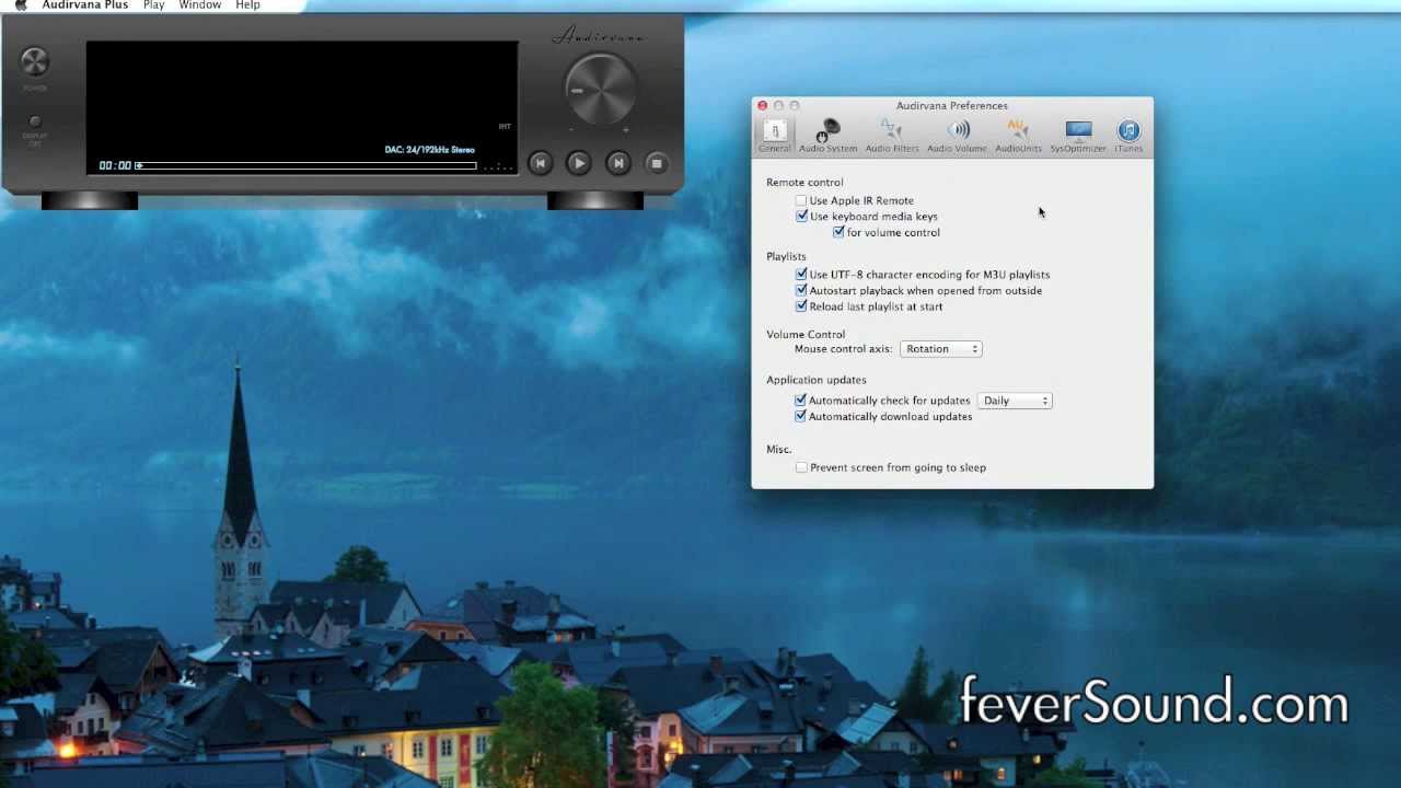 audirvana plus initializing audio device