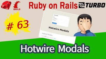 Ruby on Rails #63 Hotwire Modals (the right way)