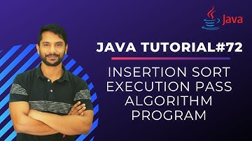 Insertion Sort in Java | Java Programming | In Hindi