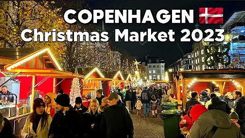 [4K] MAGICAL COPENHAGEN CHRISTMAS MARKET WALKING TOUR 2023 - JULEMARKED DENMARK