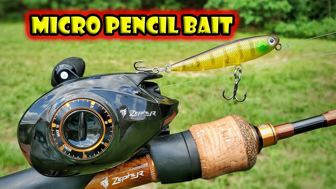 BFS Fishing with a Mini Pencil Bait! Tsurinoya DW64 - Monster Bluegill! 