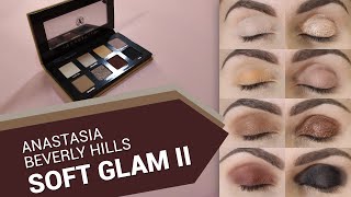 ANASTASIA BEVERLY HILLS - Soft Glam II Eyeshadows Palette - all shades on eyelids! screenshot 1