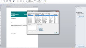 Microsoft Word 2010 Level Two Video 48 Mail Merge with Access