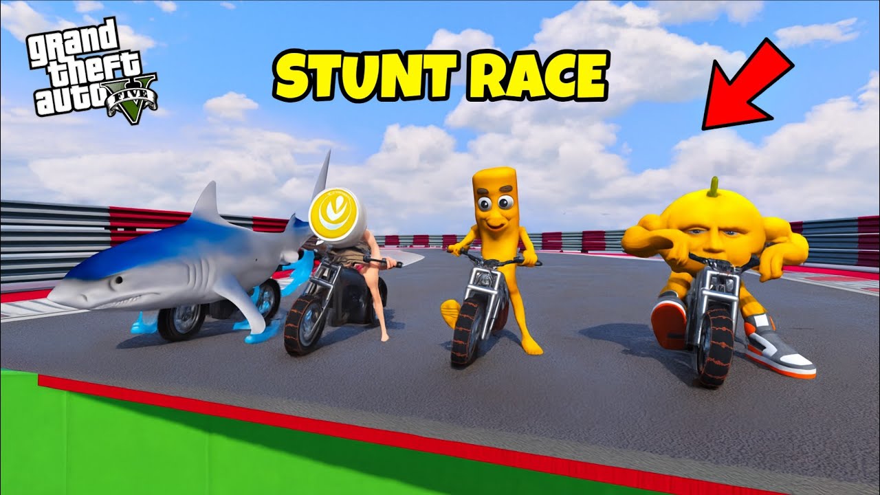 BRAINROT ANIMALS STUNT RACE IN GTA 5