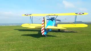 Spitfire Elizabeth taking off from Compton Abbas airfield, 19th September 2024