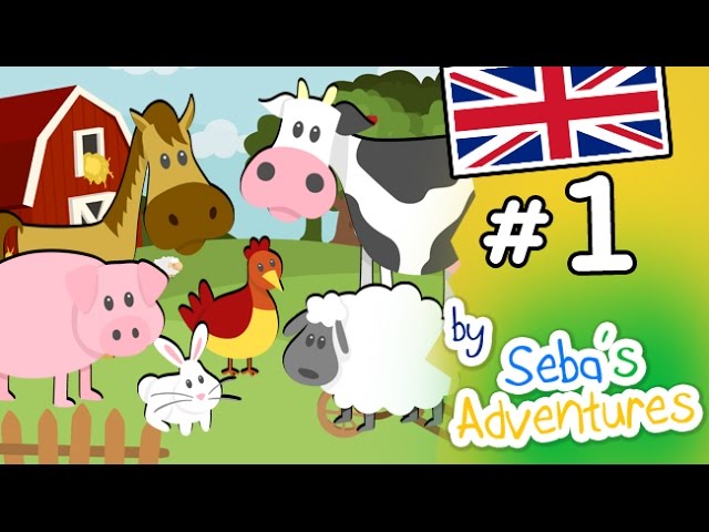 Short tematic lessons for kids, farm animals - # 1 