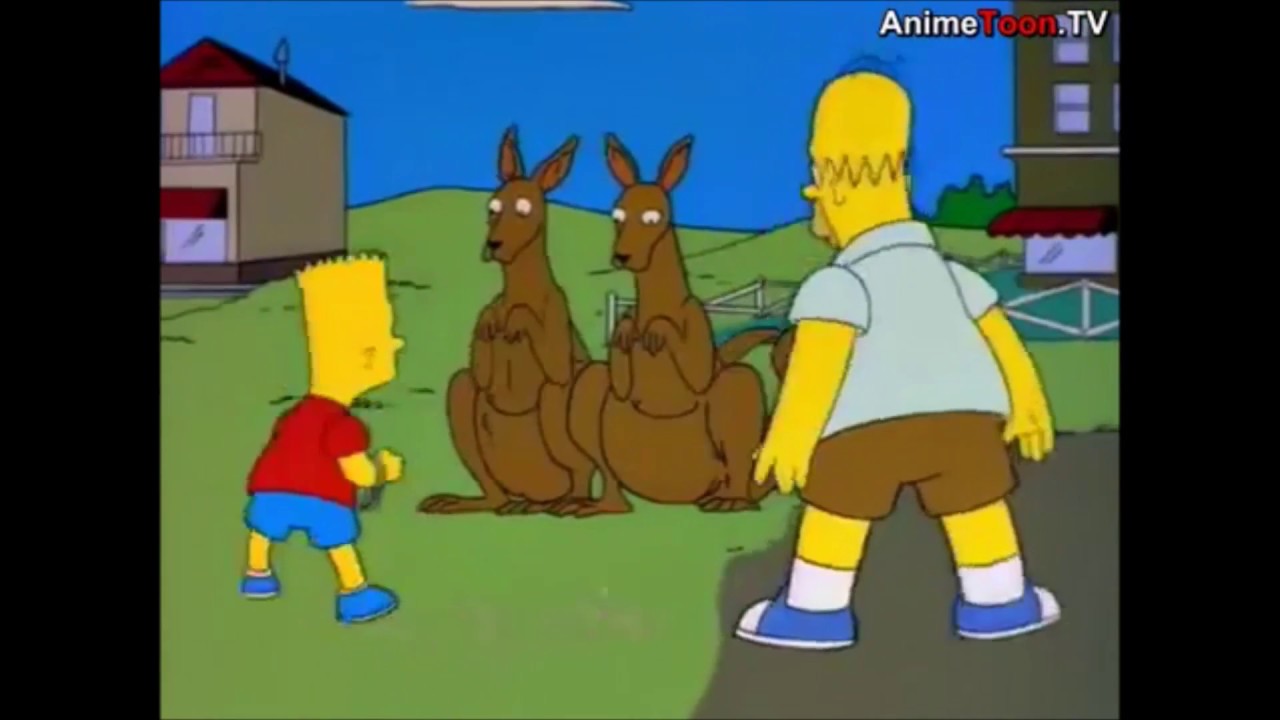 The Simpsons on Kangaroos YouTube