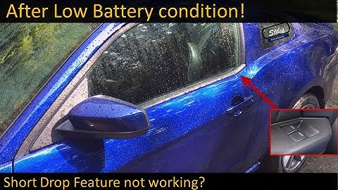 Restore One-Touch Functionality and Re-Calibrate Power Windows – 2011 thru 2014 Mustangs