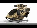 Jet powered scooter with pulse engines for airborne assault troops