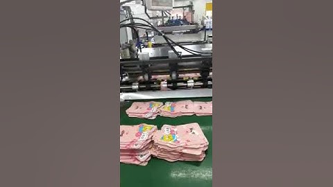 Pouch machine with DIE CUT DEVICE run in 3-UP