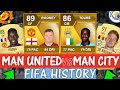 MANCHESTER UNITED VS MANCHESTER CITY FIFA ULTIMATE TEAM HISTORY!! FT. ROONEY, TOURE ETC (FIFA 10-20)