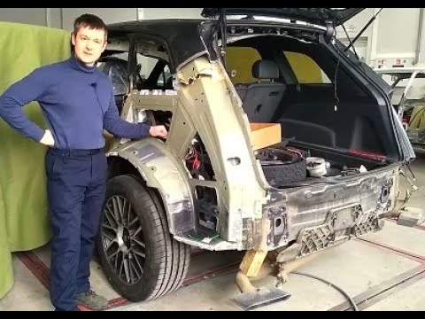 AUDI Q7 замена алюминиевого крыла