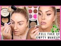 FULL FACE of EMPTY & almost finished makeup! ♻️ bomb irl makeup products
