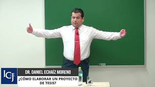 Conferencia: ¿Cómo elaborar un proyecto de Tesis?