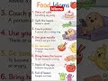 Food Idioms #class #english #easylearning #easy #spokenenglish