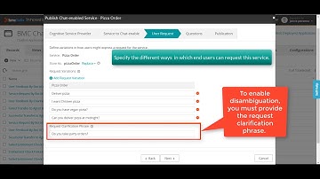 Demonstration of importing a service from BMC Helix Digital Workplace Advanced to BMC Helix Chatbot