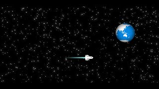 Parallax Effect Earth and Rocket Animation | CSS Animation