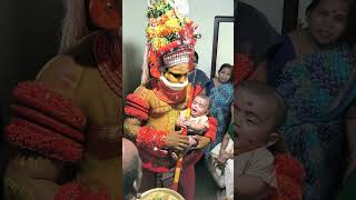 മുത്തപ്പൻ തെയ്യവും ഒരു കൊച്ചു സുന്ദരിയും 🥰❤️ #theyyam #youtube #festival