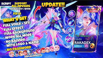 NEW Script Skin Layla Legend Nexus Sea - The Beacon No Password | Full Effect & Voice | New Patch