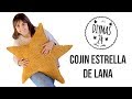 Cojín estrella de lana