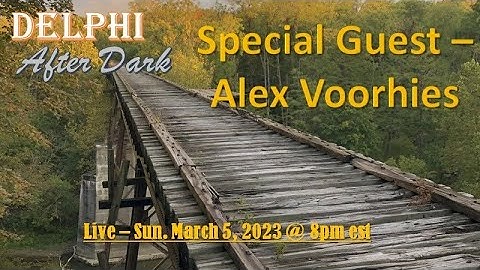 Live - a discussion with Alex Voorhies #Delphi #Mononhighbridge
