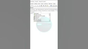 how to change active cells color by VBA in excel in hindi हिंदी urdu | #shorts #short  #excel_vba