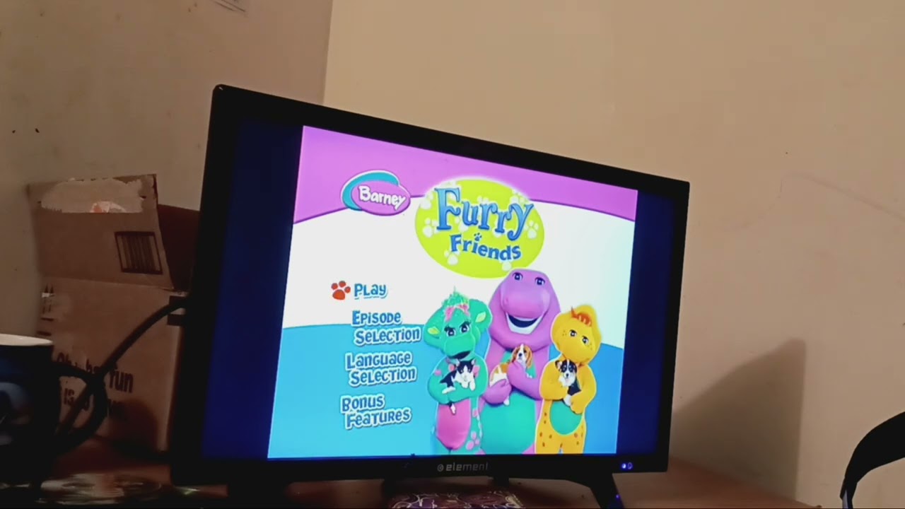 barney furry friends 2010 dvd menu waik through - YouTube