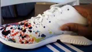 adidas zx flux paint splatter