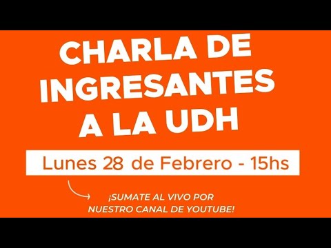 CHARLA DE UDH