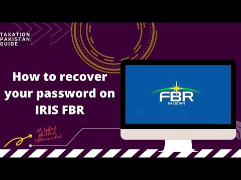 How to recover password from FBR Website
