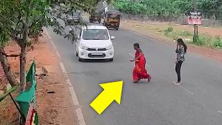 She Tried to Cross the Road... Then This Happened