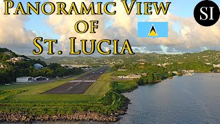 Sailing Away from St Lucia 🇱🇨| 4K Panoramic Views | Caribbean | 4K