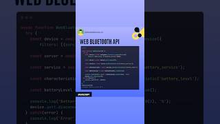 Javascript, Web Bluetooth API #javascript screenshot 1
