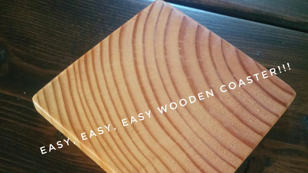 Easiest Wooden Drink Coaster Ever Save Your 4 x 4 Scrap YouTube