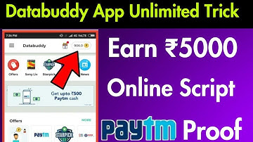 Databuddy ₹5000 Unlimited Trick || Without Otp Online Script 2018 || #No root 100% Working Trick