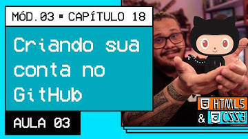Criando conta no GitHub - @Curso em Vídeo HTML5 e CSS3