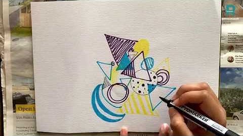Timelapse of a Geometric Drawing