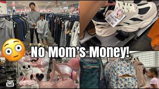 BACK TO SCHOOL SHOPPING WITH MY TEEN USING HIS OWN MONEY 💸