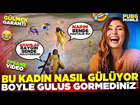 BU KADIN NASIL GÜLÜYOR🤣 BÖYLE GÜLÜŞ GÖRMEDİNİZ🤣 | PUBG MOBILE