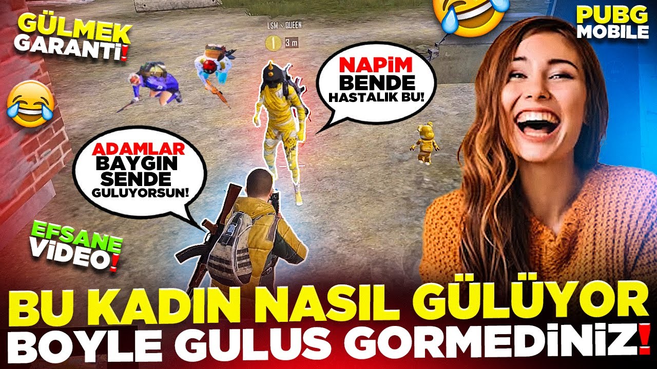 BU KADIN NASIL GÜLÜYOR🤣 BÖYLE GÜLÜŞ GÖRMEDİNİZ🤣 | PUBG MOBILE