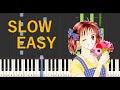笑顔に会いたい,ママレード・ボーイ,濱田理恵,Marmalade Boy[SLOW EASY PIANO]   [ゆっくり簡単ピアノ]