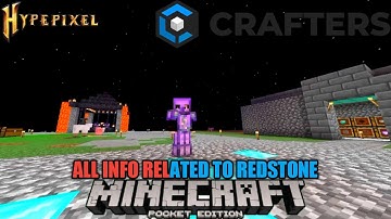 ALL ABOUT REDSTONE IN CRAFTERSMC #craftersmc #hypixel #wenpixel #satnetwork