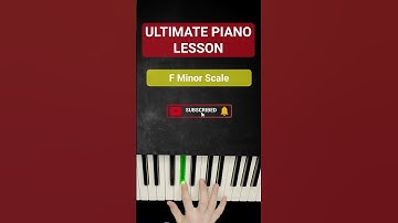 F Minor SCALE: LEARN How to PLAY Piano - Beginner LESSON
