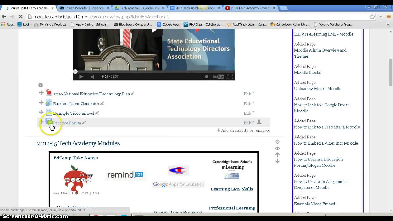 How to create a discussion forum/blog in Moodle YouTube