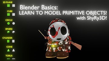 Blender 3D- The Basics First- Modeling Primitive Objects!
