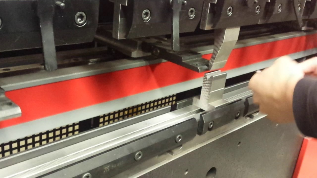 Laser guard safety light curtain for press brake demo video 1 YouTube
