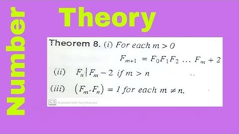 Fermat number theorems.