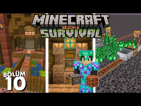 1.21'e Geçiş ve Stoğu Bitmeyen Ticaret Düzeneği! - Minecraft Survival #10